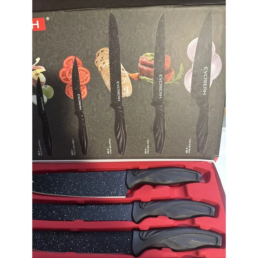 Swiss Gold Switzerland Ceramic Kitchen Knife Set Z Pro Line SG-9200 S8